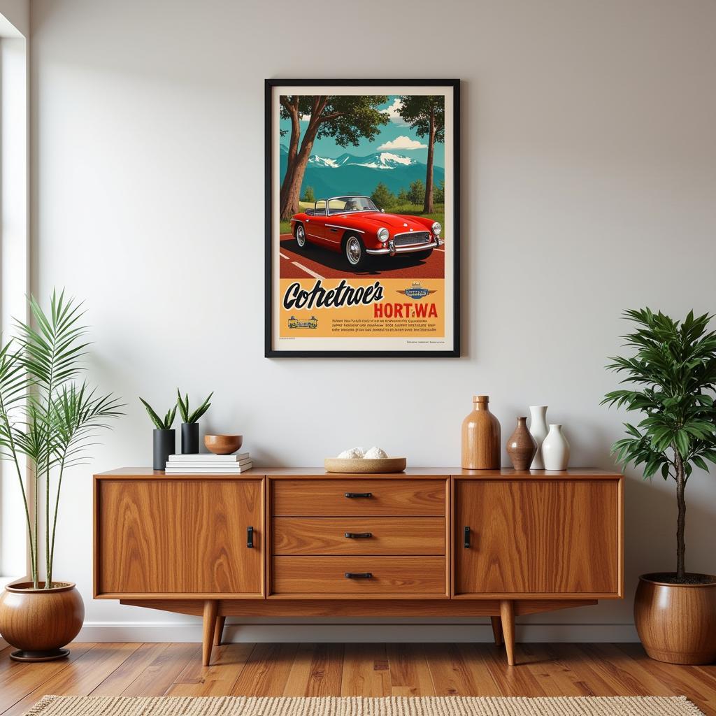 Vintage Car Poster Wall Art