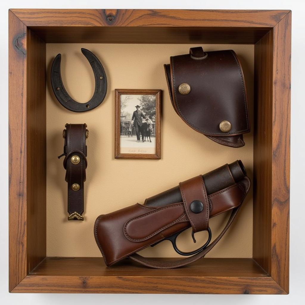 Shadow box frames for western artifacts