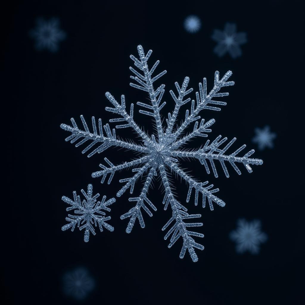 Winter Photography Snowflakes Macro