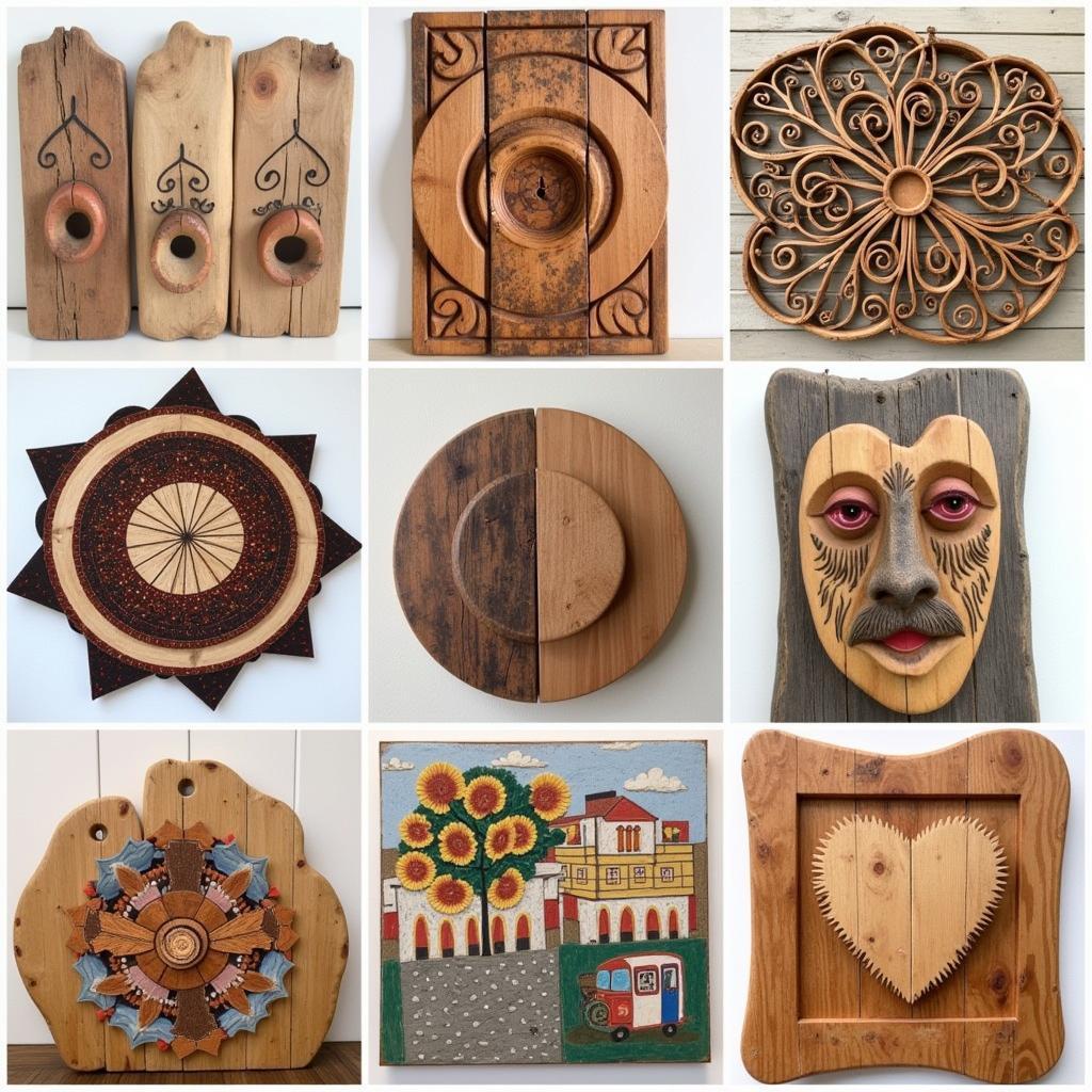 Variety of Wood Art Styles and Techniques