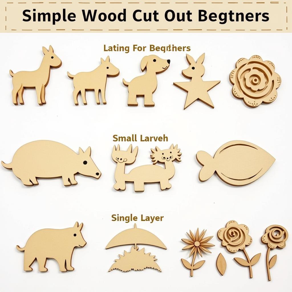 Beginner-friendly wood cut out art projects