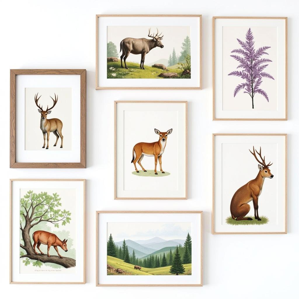 Woodland Nursery Art Prints Examples