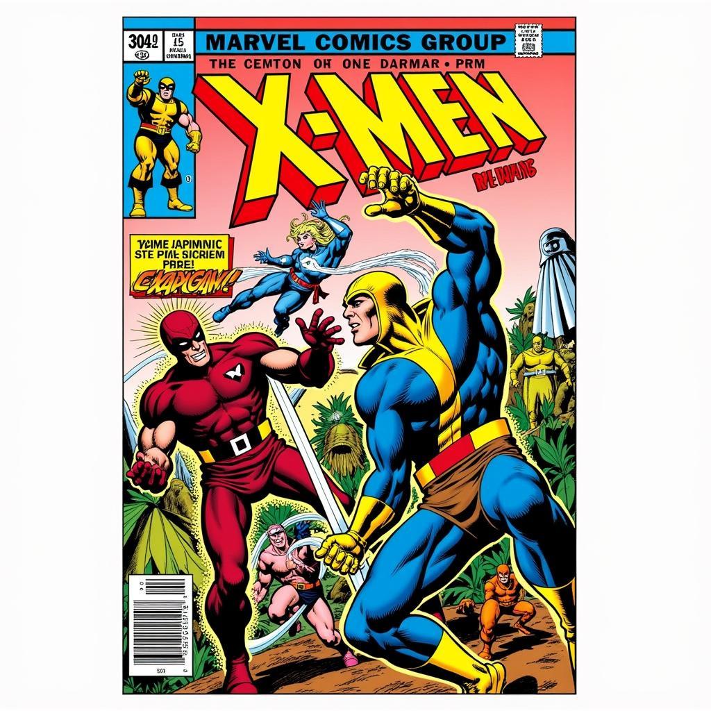 Early X-Men Comic Book Art in Jack Kirby's Style