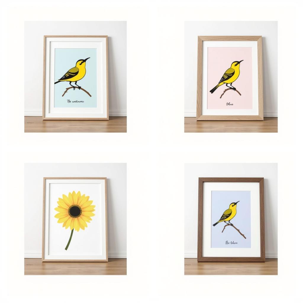 Framing Options for Yellowbird Art