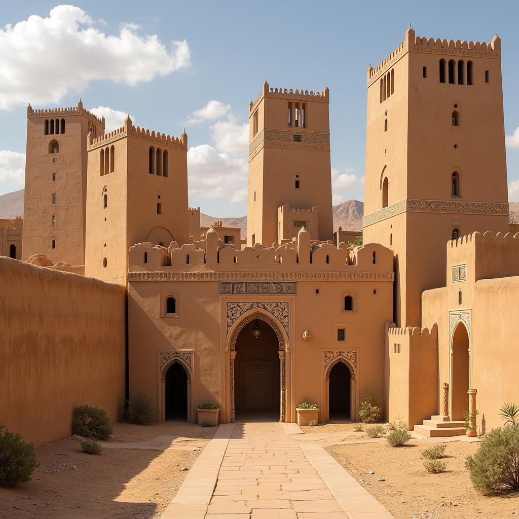 Traditional Yemeni mud-brick architecture in Shibam